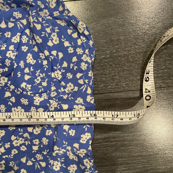 Nobody's Child Blue Floral Button-up Dress - Picture 7 of 7